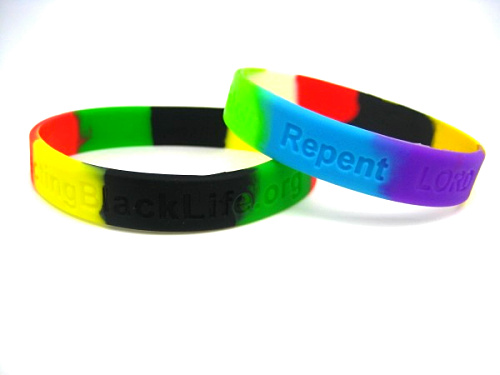 Kinds Of Color Blending In Silicone Wristband With Any Logo