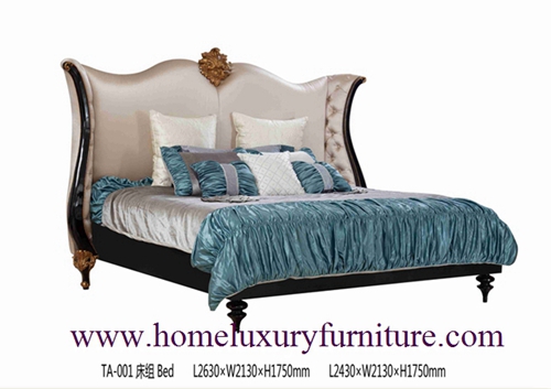 King Beds Classic Bed Royal Luxury Solid Wood Supplier Italy Style Ta 001