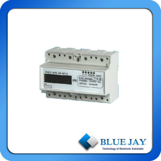 Lcd Display Active Mini Power Meter Three Phase Four Wire Din Rail Intelligent
