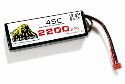 Leapard Power Lipo Battery For Rc Models 2200mah 5s 45c