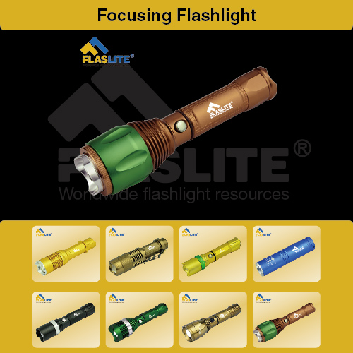 Led Focus Flashlight Zoom Flaslite