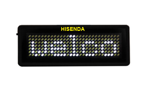 Led Programmable Badge Tag Display Message 100 Manufacturer Sale White Pixel 7 29 80 30 5mm