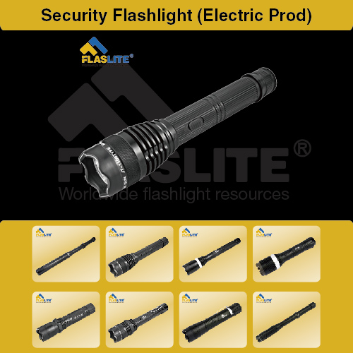 Led Security Flashlight With Electric Prod Flaslite