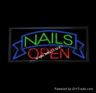 Led Sign Display For Nail Salon Shop Ks Pls007
