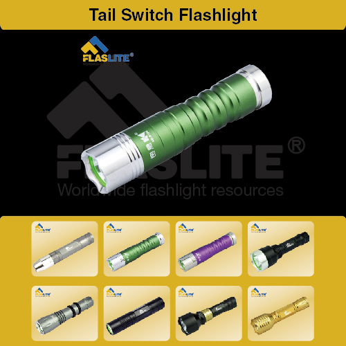 Led Tail Switch Flashlight Tactical Flaslite