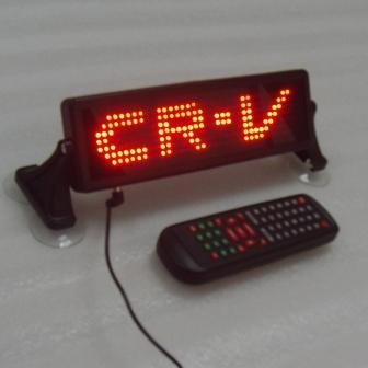 Led Text Display Car Russian Spain With Remote Control Multi Language Message Sign Animated
