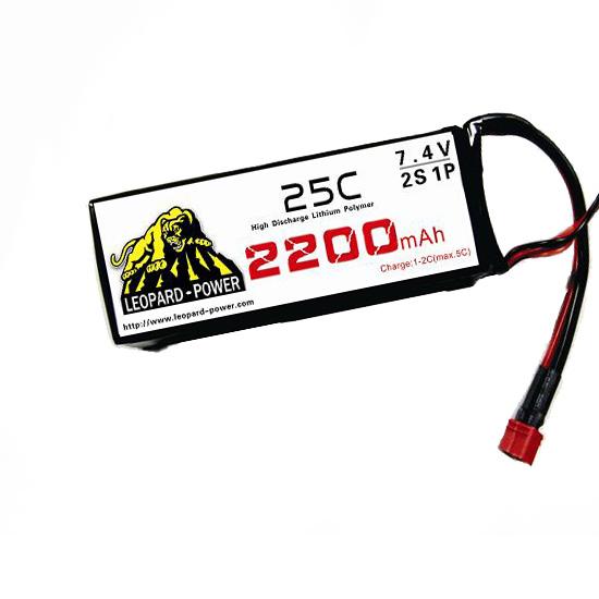 Leopard Power High Rate Lipo Battery For Rc Models 2200mah 2s 25c