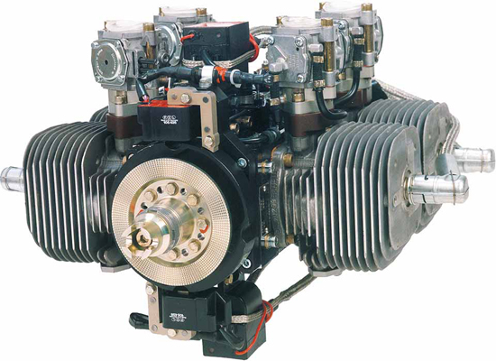 Limbach L550e 37 Kw Four Cylinder Two Stroke Boxer Engine Air Cooling Single Magneto Ignition 4 Carb
