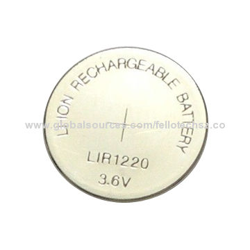 Lir1220 Rechargeable Button Cell Battery With 3 6v For Clock Watch Pocket Counter Good Quality