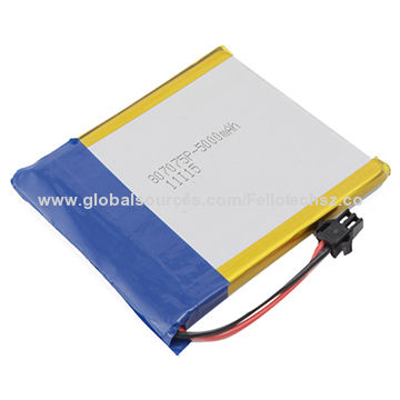 Lithium Polymer Battery Cell 807075 3 7v 5 000mah For Gps Mp3 Mp4 Pda Tablet Pc Medical Device