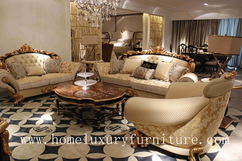 Luxury Living Room Furniture Sofa Sets Italy Style Antique Europe Royal Date