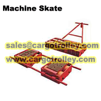 Machine Skate Applied On Machinery Moving Works