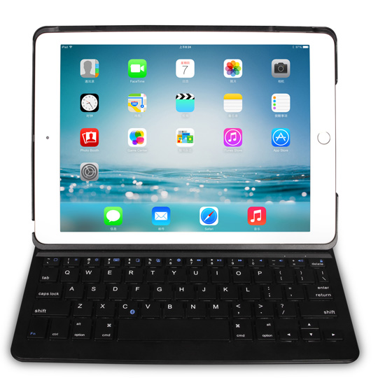 Magnetic Power On Off Bluetooth Keyboard With Case For Ipad Air 2