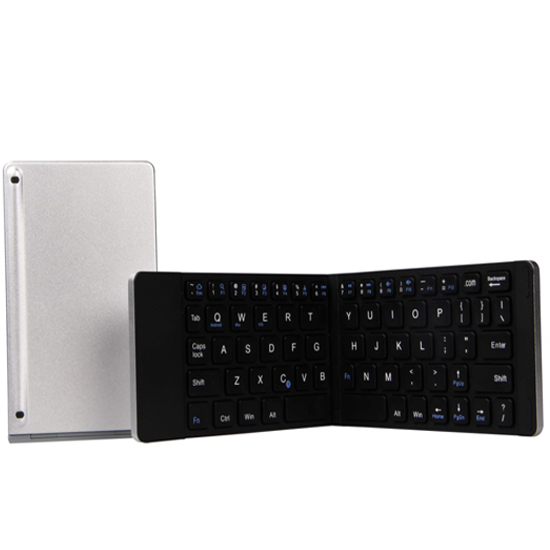 Magnetic Power On Off Update Two Fold Design Universal Bluetooth Keyboard For Tablet Pc Smartphone L