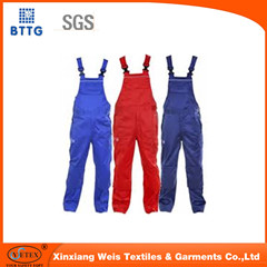 Manufacture Cotton Overalls Cargo Grey Bib Pants Dungarees Industrial Safety Workwear