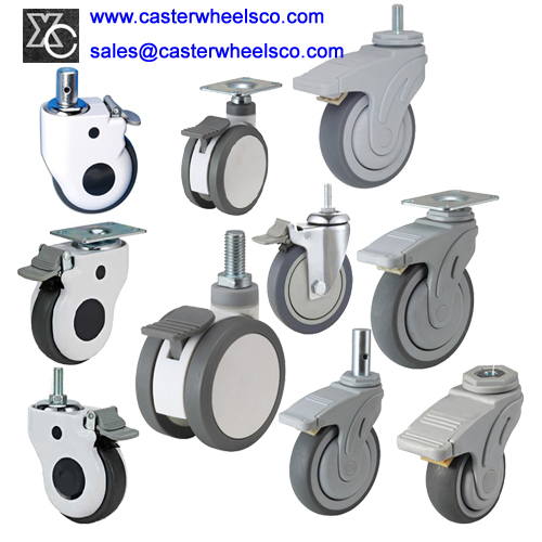 Medical Caster Wheels Hospital Furniture Casters Stretcher Trolley
