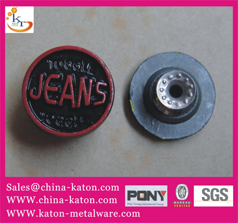 Metal Button Jeans Moving Brass For Garment Bags