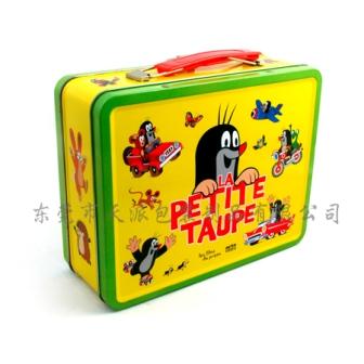 Metal Lunch Box Case Handle Tin Storage Tool Custom Cookie Packaging Facilities 194x153x70mm Toys