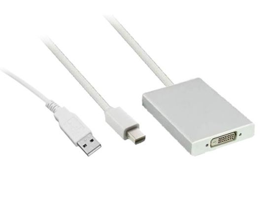 Mini Dp And Usb To Dual Link Dvi Adapter