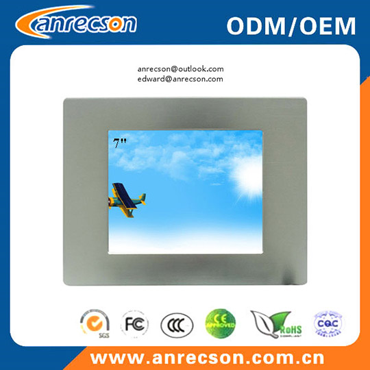 Mini Ip65 7 Inch Industrial Panel Mount Touch Screen Lcd Monitor