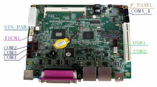 Mini Itx Intel D525 Motherboard 4xcom 2xwlan Warranty 18 Months