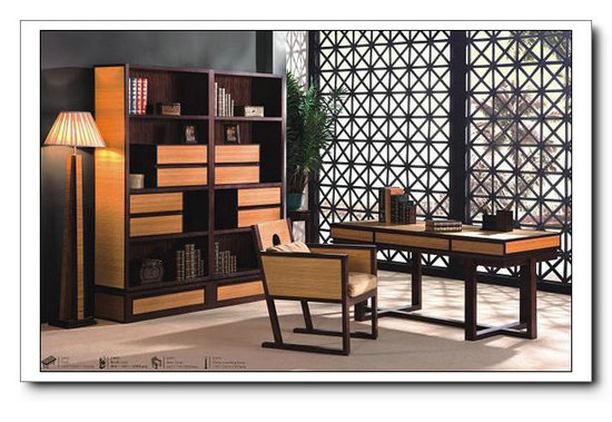 Modern Home Office Furniture Set Bamboo Wood