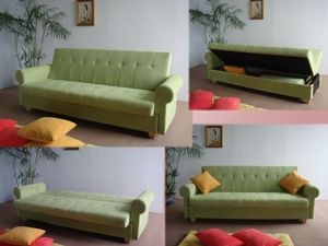 Modern Sofa With Leather Cover