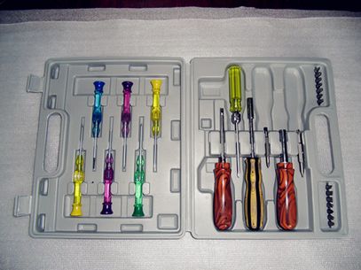 Multi Function Acetate Screwdriver With Steel Tips