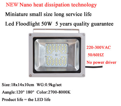 New Dimmable Led Floodlight Hns 50w