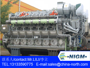 Nigm 26v12 High Power 3000kw Gas Generator Set