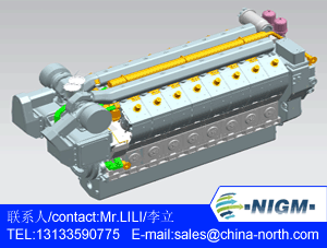 Nigm 26v12 High Power 4000kw Gas Generator Set
