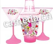Organic Glass Color Printing Cup Decoration