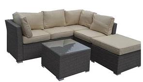Outstanding Rattan Corner Sofa Group Patio Furniture