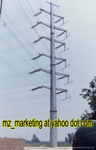 Overhead High Voltage Power Transmission Line Tower