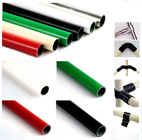 Pe Coated Lean Tube Plastic Steel Pipe Hardware Fitting Supplier Manufacturer