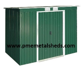 Pent Roof Metal Sheds 4 X 8 Ft Easy Assembly Buildings Pmemetalsheds