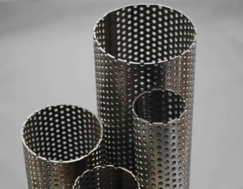 Perforated Stainless Steel Tube Used In Exhaust Or Filtration Fields