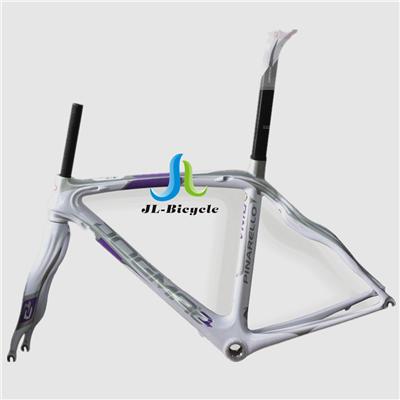 Pinarello Dogma 2 Road Bike Carbon Fiber Integrated Frame Fork Seatpost Headset Clamp White Problem