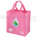 Pink Nonwoven Bag Logo Wholesale Eco Market Shopping