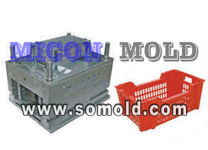 Plastic Logistics And Warehousing Crate Mould