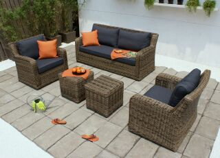 Poly Rattan Outdoor Sofa Set