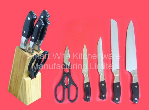 Popular Stainless Steel Kitchen Sets Of Scissors Knife