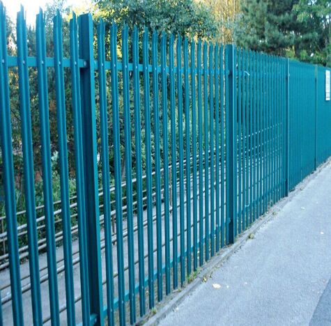 Power Painted Or Hot Dipped Galvanized Palisade Fence