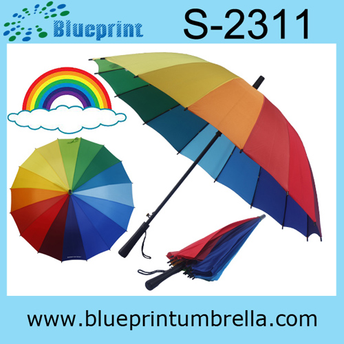 Pretty Lady Fashion Rainbow Umbrella Hot Sale