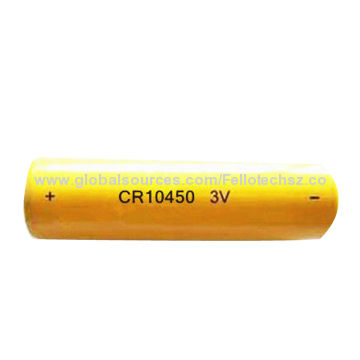 Primary 3v 600mah Cylindrical Limno2 Battery Cr10450 For Camera Cmos Memory Backup Earthquake Detect
