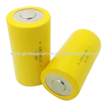 Primary 3v D Size Cr34615 High Power Limno2 Lithium Cylindrical Battery For Security System Wireles