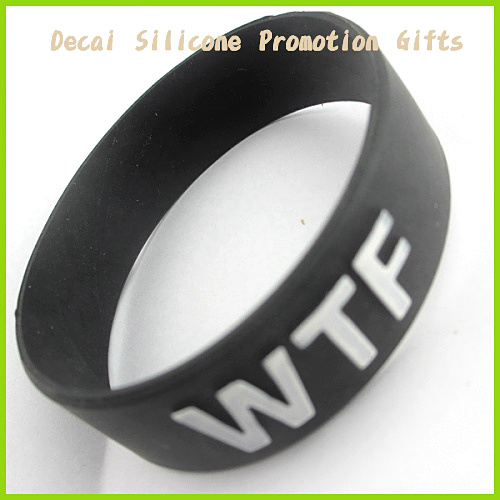 Promotional Gifts Silicone Embossed Wristband With Any Your Own Logo