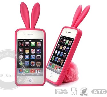 Rabbit Ear Silicone Mobile Phone Protector Case Cover Piano Price Supplier