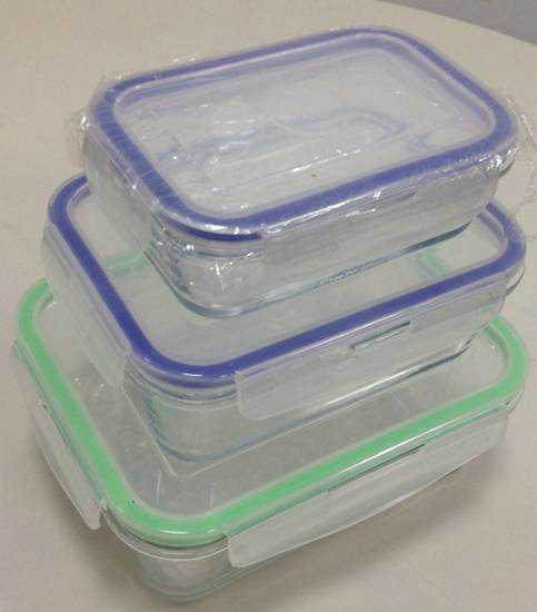 Rectangle Glass Food Container And Storage Box