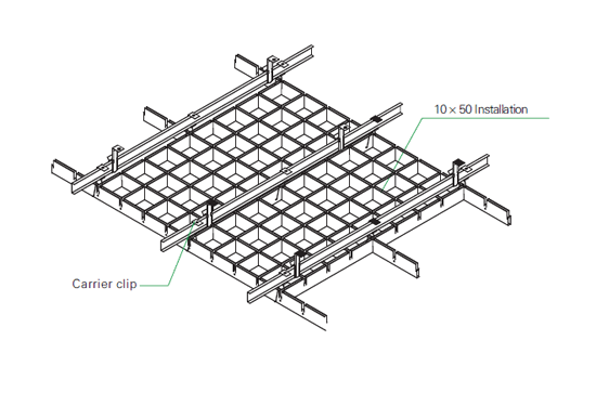 Rf1000 Open Grid Ceiling